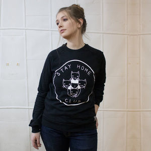 Stay Home Club logo sweatshirt